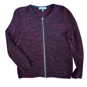 Sandro Vintage Sweater Cardigan Jumpers Full Zip Size 1 France Wool Composition